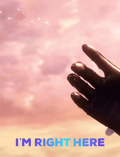 Hand Saying I'm Right Here GIF