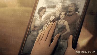 Hand Touching Picture Of Group Of People Gifrun.com GIF