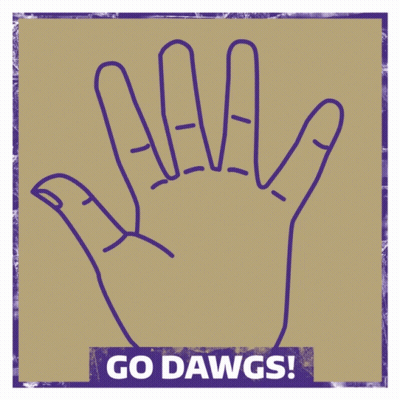 Hand With Go Dawgs GIF