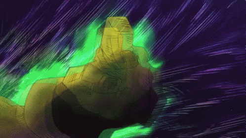 Hand With Green Light Behind It GIF