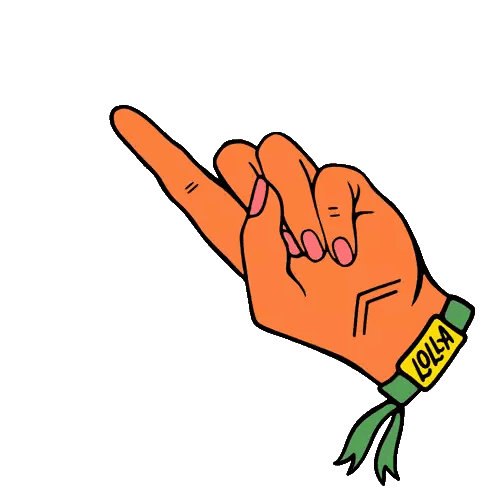 Hand With Green Wristband Saying Lolly Sticker