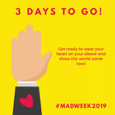 Hand With Red Heart And 3 Days To Go GIF