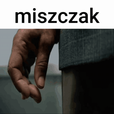 Hand With Word Miszczak GIF