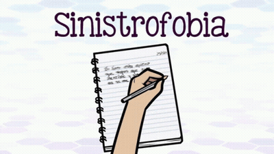 Hand Writing Sinistrofobia In Notebook GIF