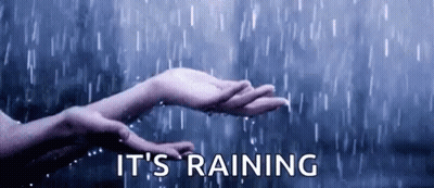 Hands Catching Raindrop GIF