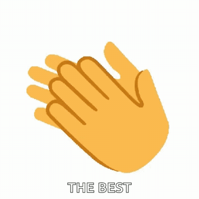 Hands Clapping Saying The Best GIF