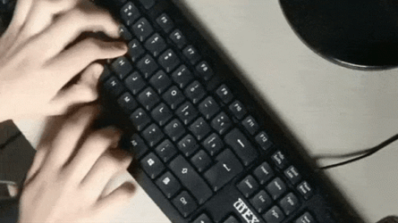 Hands Fast Keyboard Typing GIF