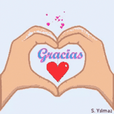 Hands Making Heart Gracias GIF