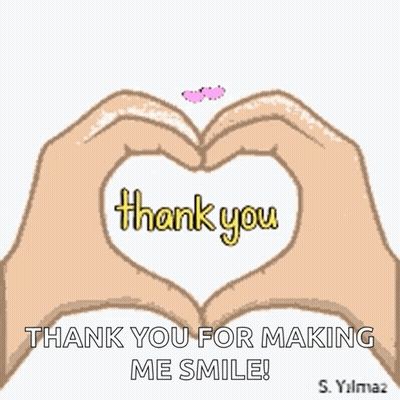 Hands Making Heart Saying Thank You GIF