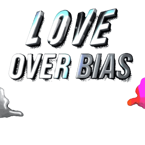 Handshake Love Over Bias Sticker