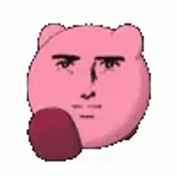 Handsome Face Kirby Meme GIF