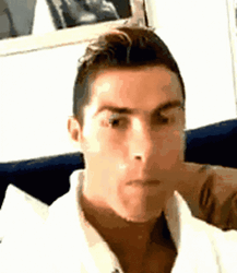 Handsome FghRonaldo Al Nassr Winks And Smiles GIF