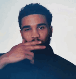 Handsome Jayson Tatum Flying Kiss GIF