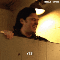 Handsome Man Hell Yes Air Punch GIF