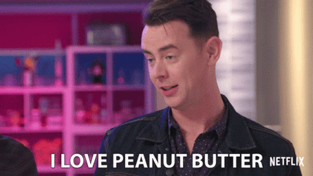 Handsome Man Loves Peanut Butter GIF