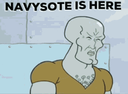 Handsome Squidward Navysote Is Here GIF