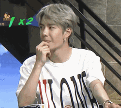 Handsome Wang Nail Biting GIF