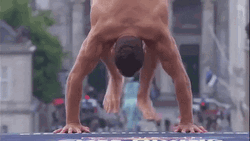 Handstand Triple Lindy Red Bull Diving Competition GIF