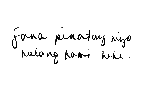 Handwritten Message Saying Jana Pinatay Sticker