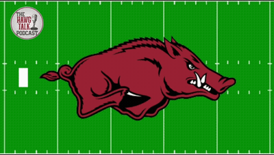 Hang Talk Podcast Ad With Boar On Football Field GIF