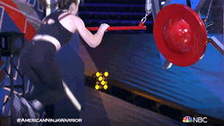 Hanging Ninja American Ninja Warrior GIF