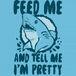 Hangry Feed Me Grumpy Shark GIF
