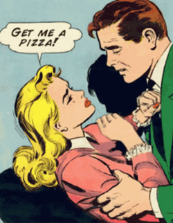 Hangry Get Me Pizza Comics Characters GIF