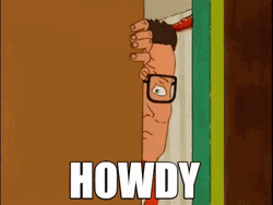 Hank Hill Peeping Howdy GIF