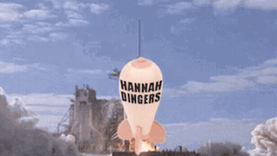 Hannah Dingers Rocket Launched Into Space GIF