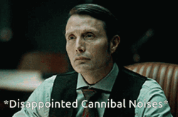 Hannibal Lecter Disappointed Cannibal Noises GIF