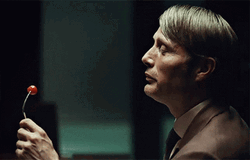 Hannibal Mads Mikkelsen Happy Eating GIF
