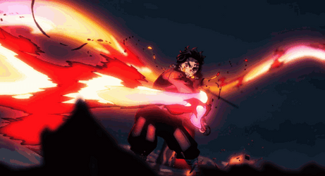 Hantengu Katana Tanjiro Kamado GIF
