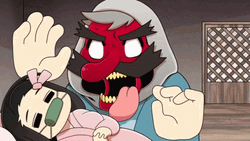 Hantengu Monster During Sleep GIF