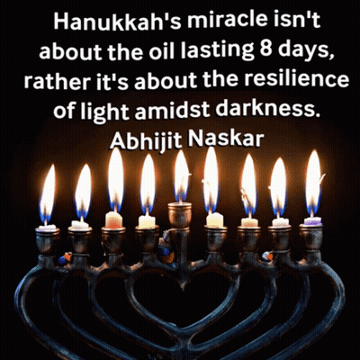 Hanukkah Miracle Not About Oil But Resilience GIF