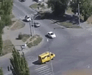 Happening Car Explosion In Center Island Road GIF