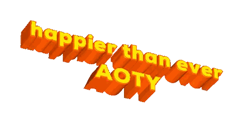 Happier Than Ever Text Sticker