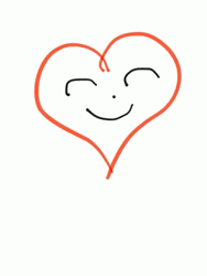 Happiness Heart With Face Jumping GIF