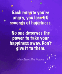 Happiness Quote With Stars Animation GIF