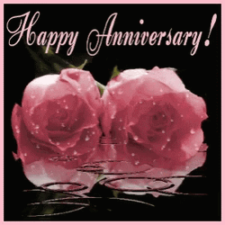 Happy 10Th Anniversary Roses On Water GIF