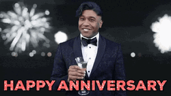Happy 10Th Anniversary Smiling Man GIF