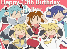 Happy 13Th Birthday Holly Anime Girls GIF