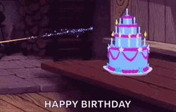 Happy 16Th Birthday Animated Cartoon Princess Cake GIF