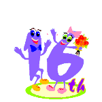 Happy 16Th Birthday Animated Number Candles Fireworks GIF