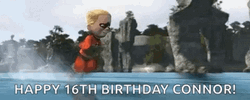 Happy 16Th Birthday Dash Running The Incredibles GIF