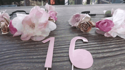 Happy 16Th Birthday Number Sticks Flowers GIF