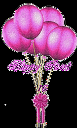 Happy 16Th Birthday Pink Balloons Ribbon GIF