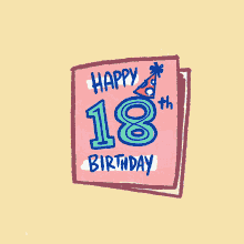 Happy 18 Birthday Card Register To Vote GIF