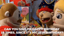Happy 18 Birthday Song Angry Puppet