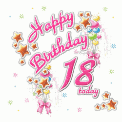 Happy 18Th Birthday Granddaughter Animated Stars GIF