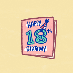 Happy 18Th Birthday Register To Vote Card GIF